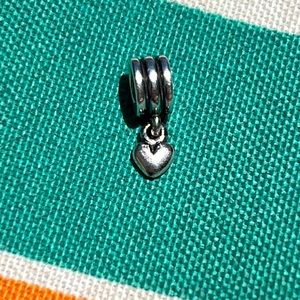 Retired Pandora Puffy Dangle Heart